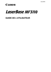 Canon LaserBase MF3110 Guide De L'utilisateur