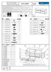 Pronto wonen CALDARE C060 Instructions De Montage