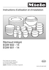 Miele EGW 602-14 Instructions D'utilisation Et D'installation
