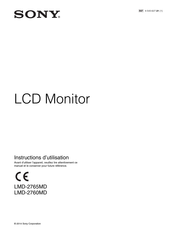 Sony LMD-2760MD Instructions D'utilisation