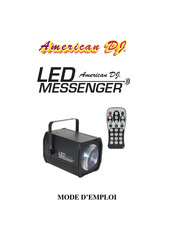 American DJ LED MESSENGER Mode D'emploi