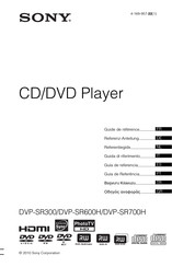 Sony DVP-SR300 Guide De Référence