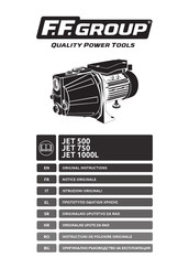 F.F. Group JET 1000L Notice Originale