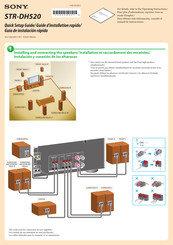 Sony STR-DH520 Guide D'installation Rapide