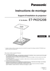 Panasonic ET-PKD520B Instructions De Montage