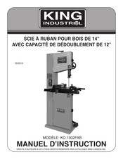 King Industrial KC-1502FXB Manuel D'instruction