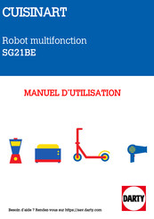 Cuisinart SG21BE Manuel D'utilisation