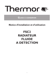 Thermor FSC 2 Notice D'installation Et D'utilisation