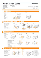 Samsung SCX-4100 Guide D'installation Rapide