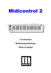 Miditech Midicontrol 2 Mode D'emploi