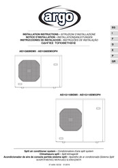 Argo AEI1G80EMX3PH Notice D'installation