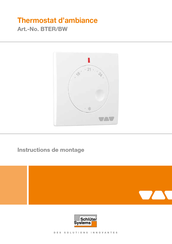 Schluter Systems BTER/BW Instructions De Montage