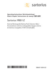 Sartorius YRB11Z Mode D'emploi