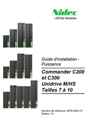 Nidec Unidrive M700 Guide D'installation
