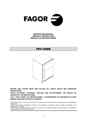 Fagor FSV-144US Manuel D'instruction