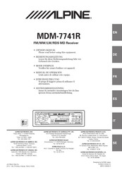 Alpine MDM-7741R Mode D'emploi