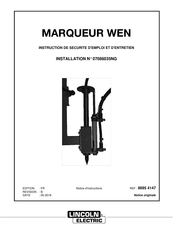 Lincoln Electric MARQUEUR WEN Mode D'emploi