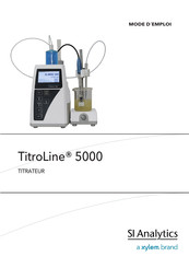 Xylem SI Analytics TitroLine 5000 Mode D'emploi