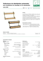 CALEFFI 6637F5 IS Instructions D'installation