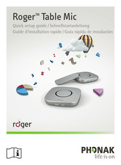Phonak Roger Table Mic II Guide D'installation Rapide