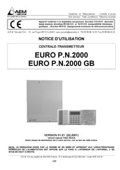 AEM securite EURO P.N.2000 GB Notice D'utilisation