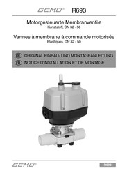 GEMÜ 698 Notice D'installation Et De Montage