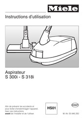 Miele S 318i Instructions D'utilisation