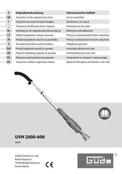 Güde UVH 2000-600 Traduction Du Mode D'emploi D'origine