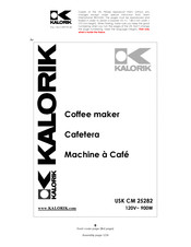 Kalorik USK CM 25282 Mode D'emploi