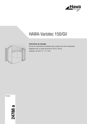 hawa Variotec 150/GV Instructions De Montage