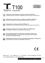 Telcoma Automations T100 Instructions Pour L'installation