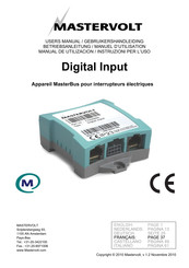 Mastervolt Digital Input Manuel D'utilisation