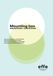 effegibi Mounting box EASYSTEAM Manuel De Montage