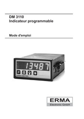 Erma Electronic DM 3110 Mode D'emploi