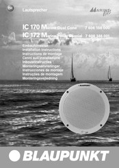 Blaupunkt IC 170 Marine Dual Cone Instructions De Montage