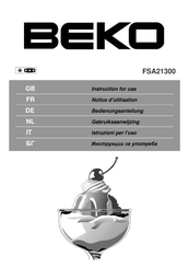 Beko FSA21300 Notice D'utilisation