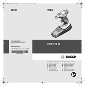 Bosch PKP 7,2 LI Notice Originale