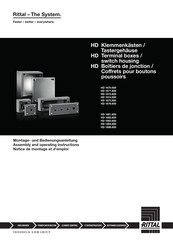 Rittal HD 1670.600 Notice De Montage Et D'emploi