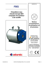 Atlantic FBG 940 Notice D'installation, D'utilisation Et D'entretien