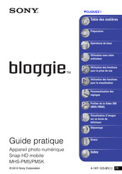 Sony Bloggie MHS-PM5 Guide Pratique