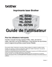 Brother HL-5070N Guide De L'utilisateur