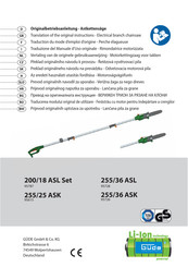 Güde 200/18 ASL Set Traduction Du Mode D'emploi D'origine