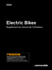 Cannondale Electric Bikes 2020 Supplément Du Manuel De L'utilisateur