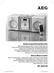AEG MC 4405 CD Mode D'emploi & Garantie