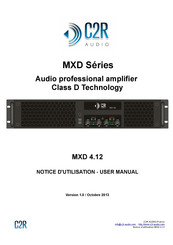 C2R AUDIO MXD 4.12 Notice D'utilisation