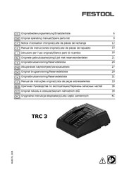 Festool TRC 3 Notice D'utilisation D'origine/Liste De Pièces De Rechange