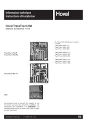 Hoval TransTherm flat R 45 Instructions D'installation