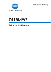 Konica Minolta 7416MFG Guide De L'utilisateur