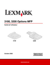 Lexmark 3100 Option MFP Guide De L'utilisateur