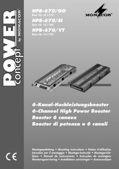 Monacor Power Concept HPB-670/VT Notice D'utilisation